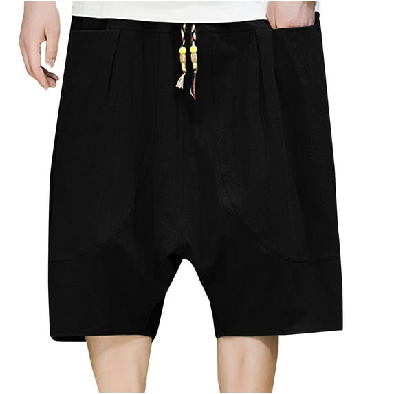 APEXFWDT Men's Lightweight Baggy Shorts Big and Tall Casual Drawstring Summer Beach Shorts Elastic Waist Vacation Short with Pockets M-5XL