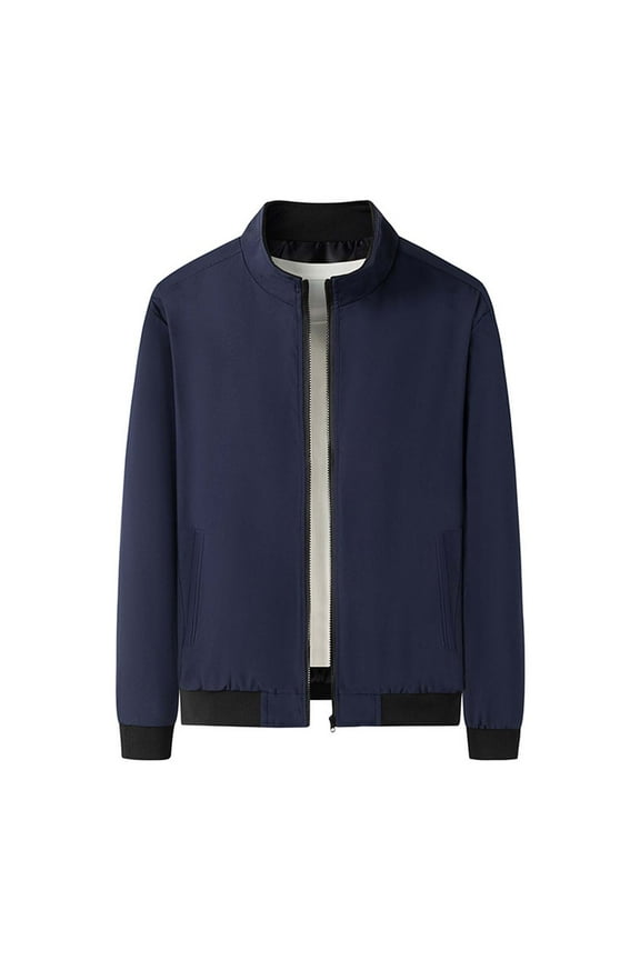 APEXFWDT Men's Lightweight Bomber Jacket Causal Zipper Sportwear Track Jacket Outdoor Coat