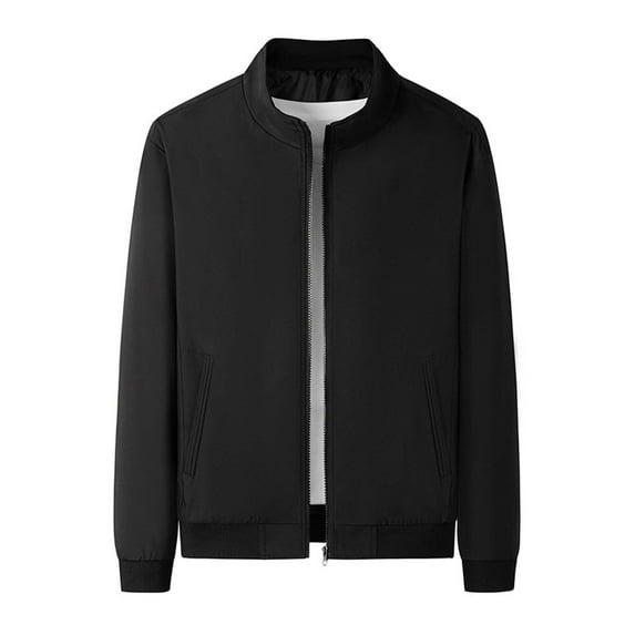 APEXFWDT Men's Lightweight Bomber Jacket Causal Zipper Sportwear Track Jacket Outdoor Coat