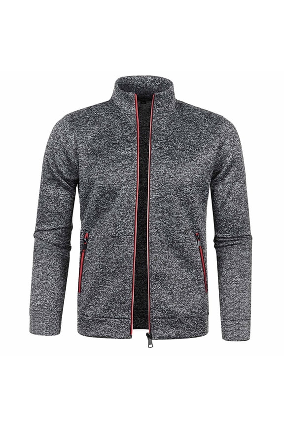 APEXFWDT Men's Lightweight Full-Zip Jacket Long Sleeve Athletic Outdoor Causal Bomber Golf Jacket Sweatshirt