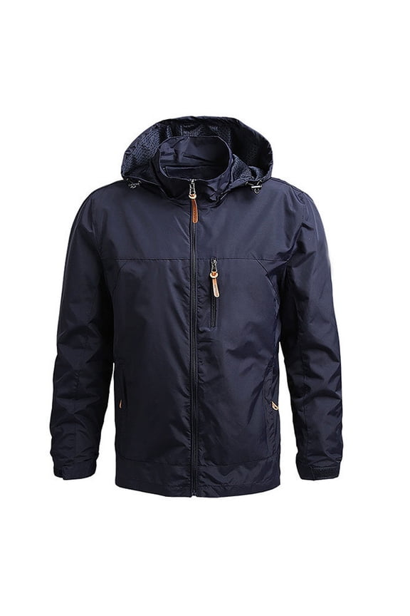 APEXFWDT Men's Lightweight Softshell Jacket Hooded Water Resistant Outdoor Hiking Windbreaker Jackets Outerwear M-4XL