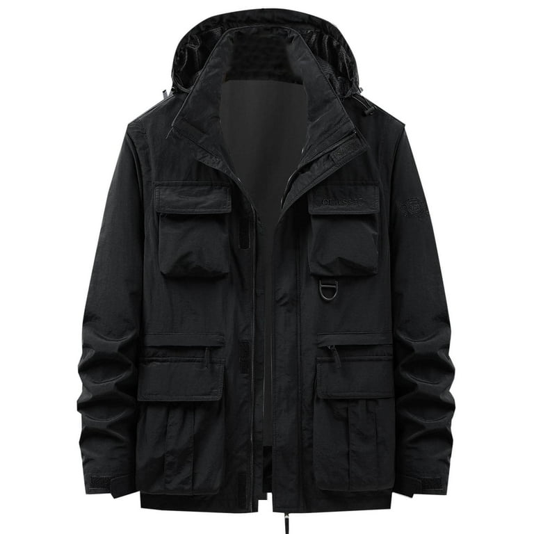 Men's Multi-Pocket Windbreaker Jacket Men's Multi-Pocket Windbreaker Jacket