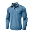thumbnail image 1 of APEXFWDT Men's Sport Plaid Button Up Shirt - Performance Long Sleeve Golf Shirt Outdoor Activewear,L,Light Blue, 1 of 5