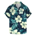 thumbnail image 1 of APEXFWDT Men's Summer Aloha Hawaiian Shirt - Tropical Floral Print Short Sleeve Button Down Shirt, Breathable for Beach & Vacation,Big and Tall S-5XL, 1 of 5
