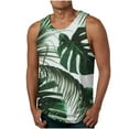 thumbnail image 1 of APEXFWDT Men's Summer Tank Top Big and Tall Sleeveless Workout Tropical Print T-Shirts Casual Hawaii Beach Gym Tank Top Vacation, 1 of 4