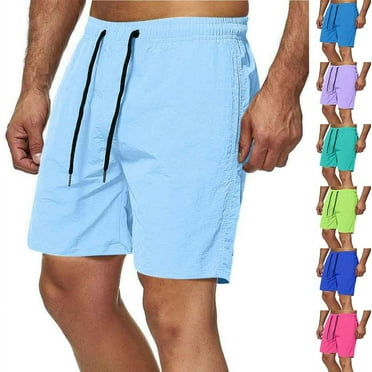 APEXFWDT Men's Swim Trunks - Quick-Dry Beach Shorts Adjustable Drawstring UPF 50+ Board Shorts for Surfing & Pool Swim Shorts