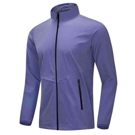 APEXFWDT Men's Track Jackets Full Zip Running Athletic Workout Jacket Casual Lightweight Windproof Jacket with Zipper Pockets