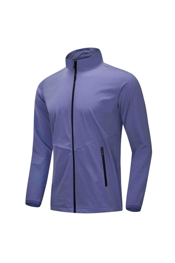 APEXFWDT Men's Track Jackets Full Zip Running Athletic Workout Jacket Casual Lightweight Windproof Jacket with Zipper Pockets
