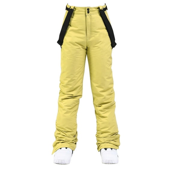 APEXFWDT Men's Womens Waterproof Snow Ski Pants Unisex Insulated Warm Winter Outdoor Snowboard Bibs with Suspenders Windproof Ski Pants Overalls