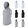 thumbnail image 1 of APEXFWDT Men's Workout Tank Tops Sleeveless Running Shirts Hoodie Gym Hoodie for Men Muscle Hooded Tank Tops Bodybuilding Athletic Tshirt, 1 of 5