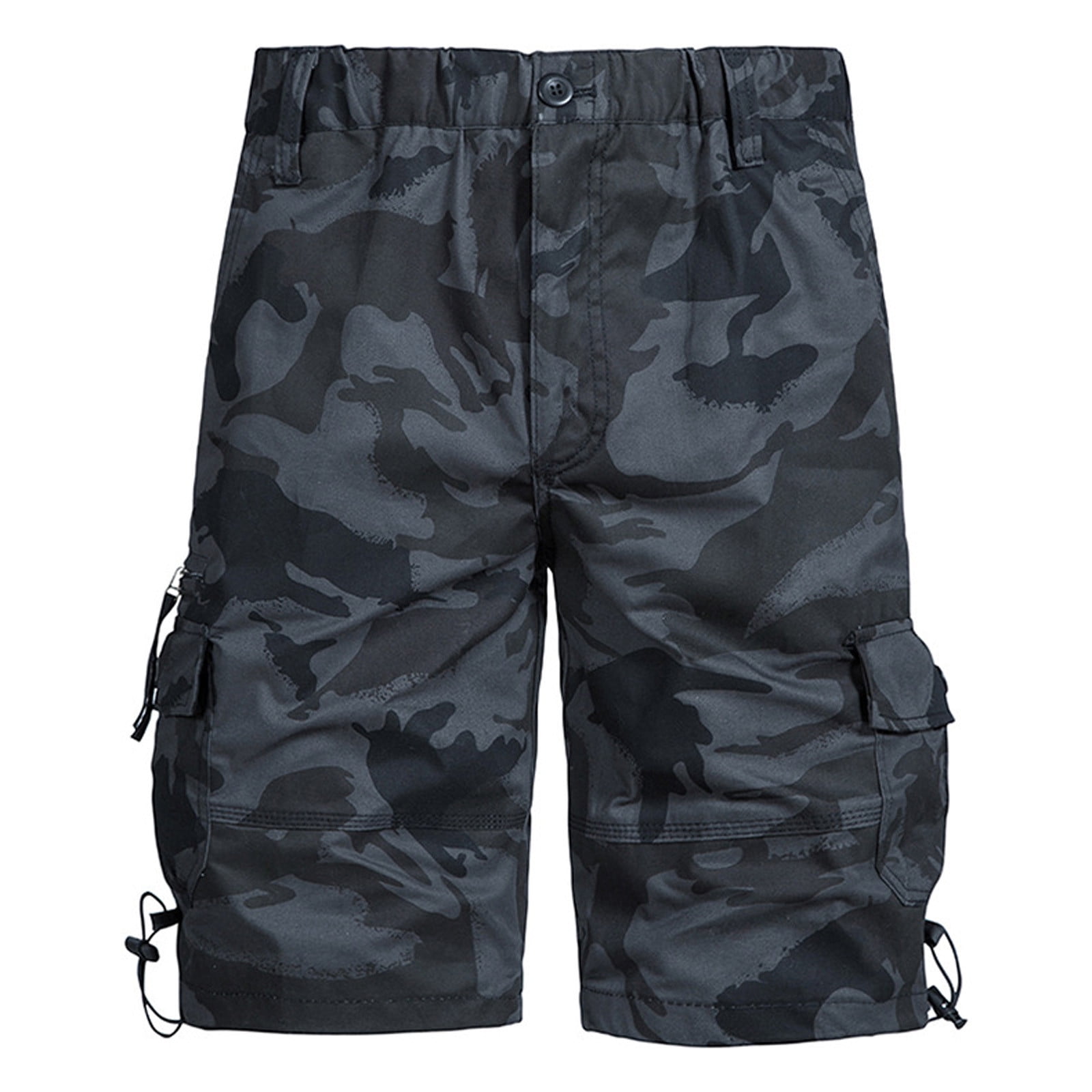 APEXFWDT Cargo Shorts for Men Big and Tall Camo Outdoor Military Tactical Cargo Short Elastic