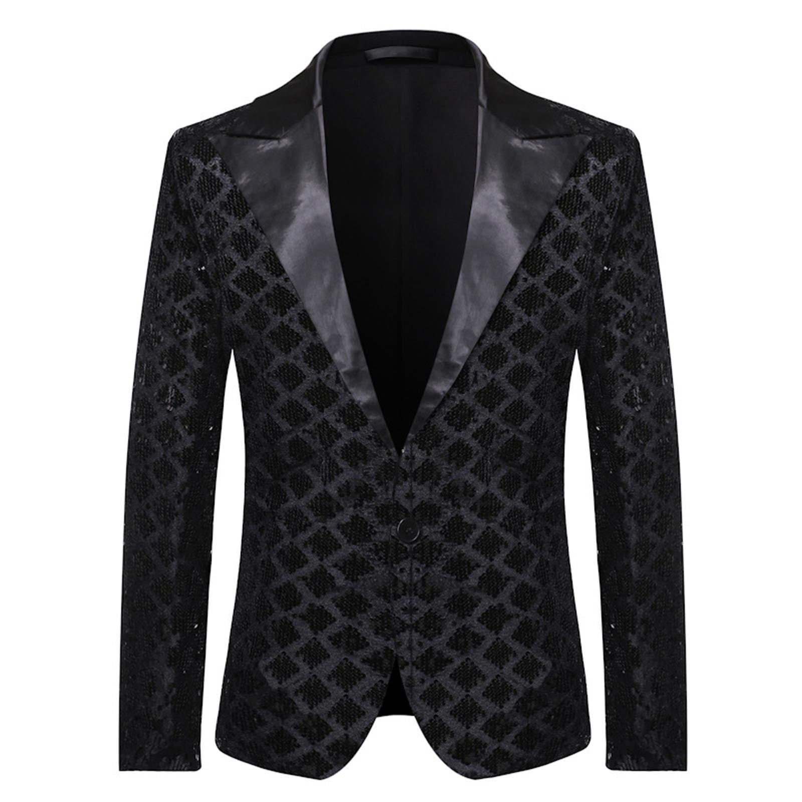 Shiny black blazer cheap