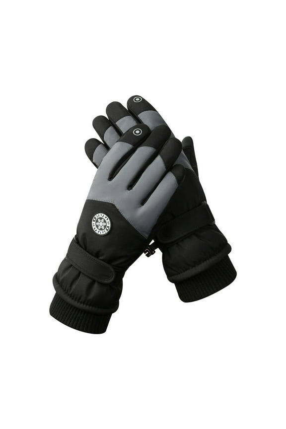 APEXFWDT Mens Ski Gloves, Waterproof Snow Gloves Winter Gloves for Cold Weather Snowboard Gloves Warm for Men Snowmobile Gloves