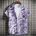 thumbnail image 1 of APEXFWDT Mens Summer Tropical Shirts Casual Short Sleeve Button Down Beach Tops Aloha Hawaiian Flower Shirts, 1 of 6