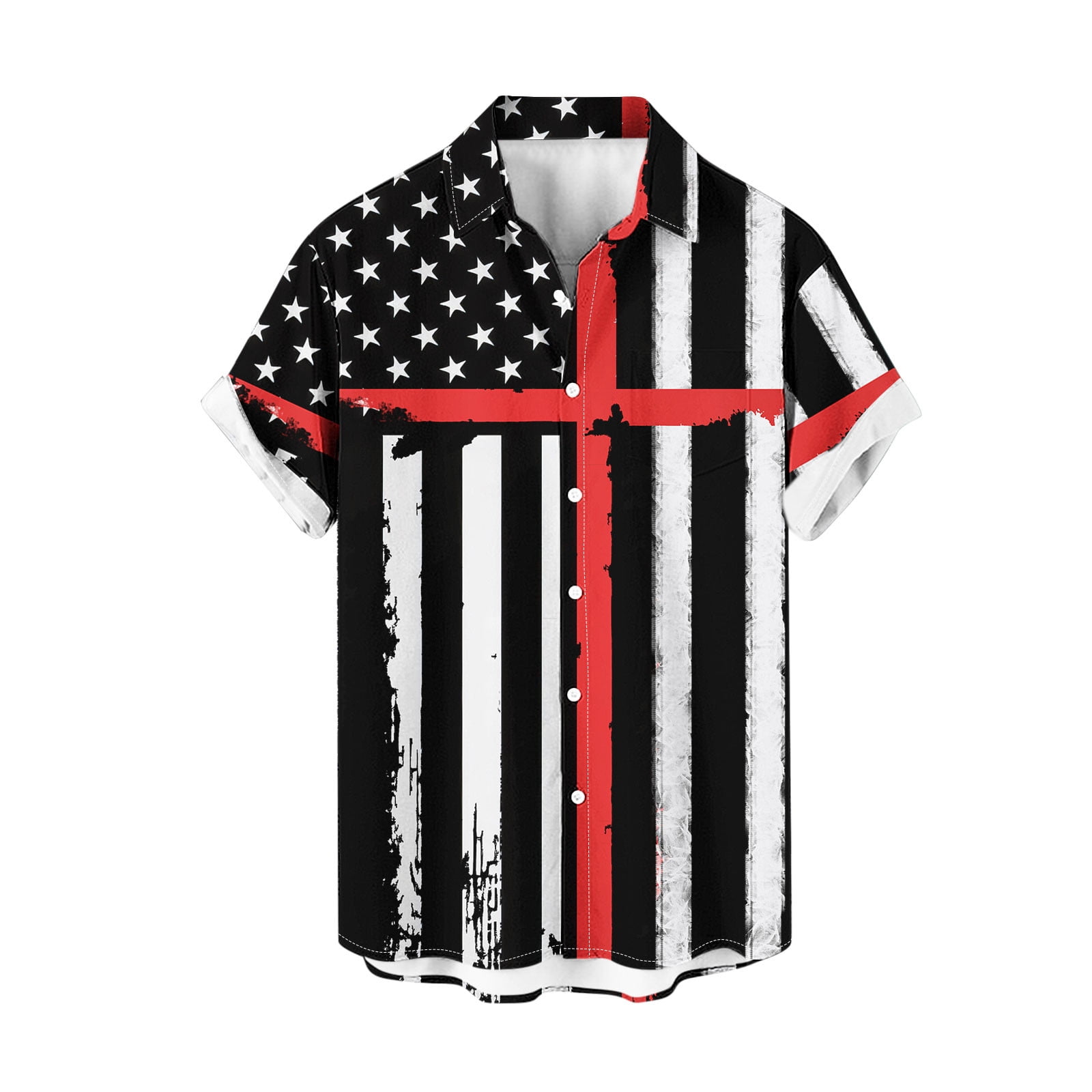APEXFWDT Patriotic Shirts For Men USA Short Sleeve Button Up American apexfwdt-patriotic-shirts-for-men-usa-short-sleeve-button-up-american