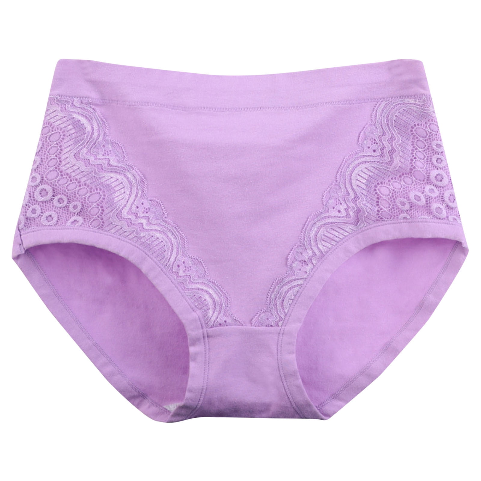 APEXFWDT Plus Size Women's Panties XL-6XL - Lace Trim Cotton Underwear ...