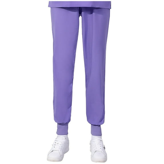 APEXFWDT Women's Active Scrub Jogger Lightweight Wrinkle-Resist Slim Fit Nurse Scrub Pants for Women Seamed Bottoms with Pockets