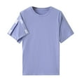 thumbnail image 1 of APEXFWDT Shoulder Surgery Recovery Shirts Women Short Sleeve Post Surgery Shirt Full Open Access Recovery T Shirt,XXL,Blue, 1 of 4