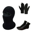 thumbnail image 1 of APEXFWDT Ski Mask Gloves Socks Set for Men Knitted Full Winter Face Mask Balaclava Sock Gloves 3 Gift Set for Cold Weather, 1 of 2