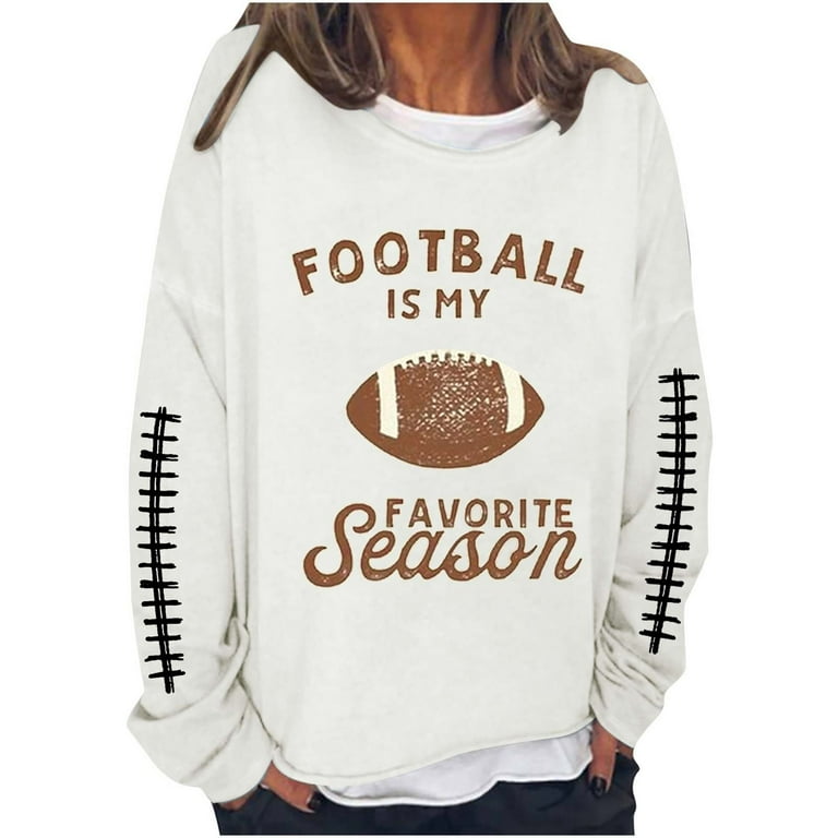 Women's football sweatshirts cheap