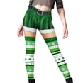 thumbnail image 1 of APEXFWDT St. Patrick's Day Women's Irish Green Shamrock Leggings High Waisted Buttery Soft Printed Tights, 1 of 3