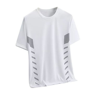 APEXFWDT Men's Breathable Mesh T-Shirt - Cooling Short Sleeve Crew Neck Top Lightweight Sports Running Gym Summer Shirt Big and Tall