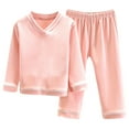 thumbnail image 1 of APEXFWDT Thermal Underwear for Kids Long Johns Fleece Leggings And Shirt Boy And Girl Unisex Underwear Base Layer Soft Winter Base Layer, 1 of 3