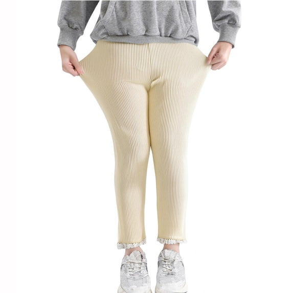 BFHHYA Toddler Girls' Legging Pants - Casual Jacquard Warm Fall Winter Pants Elastic Waist Legging for Dress (2-7 Years)