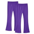 thumbnail image 1 of BFHHYA Tween Girls' 2PC Yoga Flare Pants Kid Elastic Waist Soft Legging Athletic Lounge Pants (3-14 Years), 1 of 8