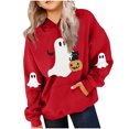 thumbnail image 1 of BFHHYA Tween Girls' Halloween Hoodie Kid Girls Printed Cute Sweatshirt Long Sleeve Pullover Top with Pockets (3-14 Years), 1 of 3