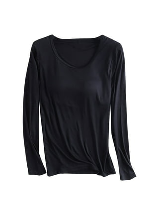 Womens Workout Tops with Built in Bra Padded Bra Tops Going Out Womens  Shirts Dressy Casual Basic Tee Shirts