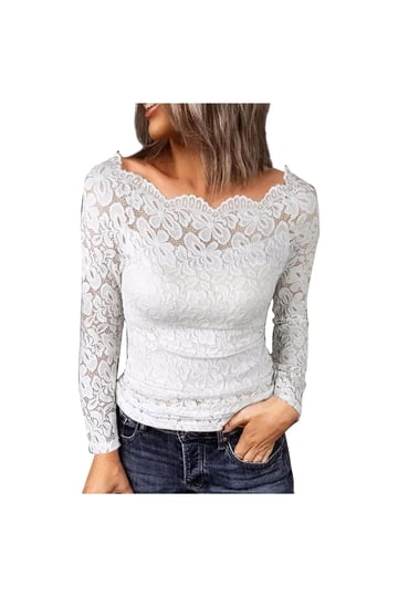 White Boatneck Tops