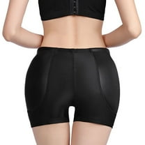 APEXFWDT Women Plus Size Hip Enhancer Panties Boy Shorts Padded Body Shaper Butt Lifter Shapewear Underwear Tummy Control Seamless Boyshorts