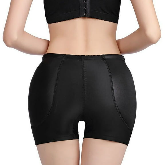 APEXFWDT Women Plus Size Hip Enhancer Panties Boy Shorts Padded Body Shaper Butt Lifter Shapewear Underwear Tummy Control Seamless Boyshorts