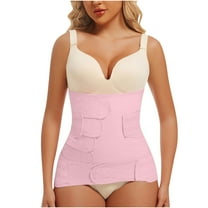 APEXFWDT Women Postpartum Girdle Recovery Belt Back Support Belly Wrap Belly Band Shapewear Waist Trainer Belt Waist Cincher Trimmer with Triple Wrap