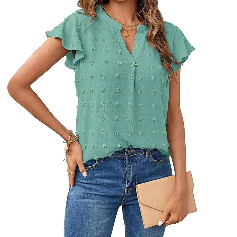Ruffled Sailor Collar Blouse For Women French Style Short Sleeve Top With  Slimming Fit For Summer 2023 From Berggren, $33.55