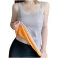 thumbnail image 1 of APEXFWDT Women Thermal Tank Top Casual Sleeveless Warm Fleece Lined Camis Underwear Top Base Layer Vest for Cold Weather,L,Gray, 1 of 9