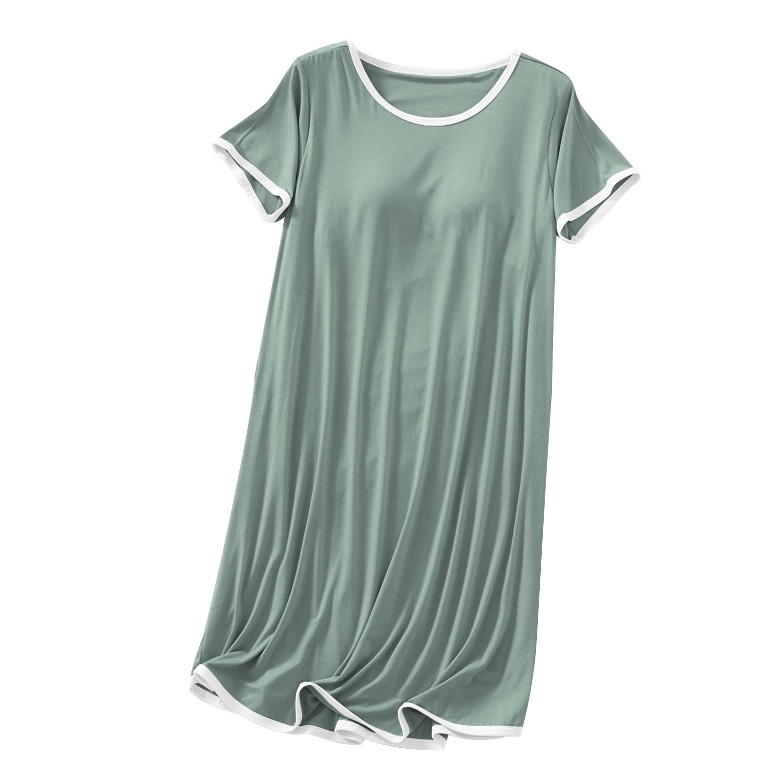 Night Dress with Straps Loungewear Sleepwear With Inbuilt Bra