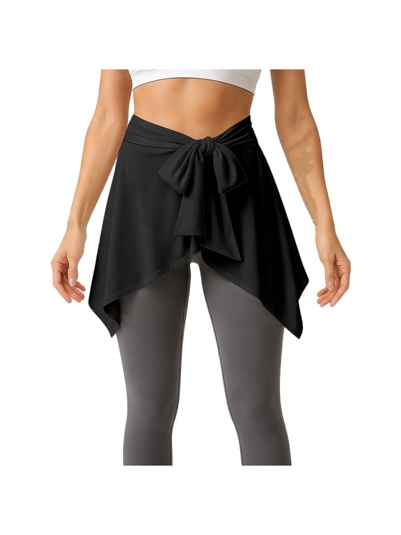 Women's Butt Cover up for Leggings, Ballet Wrap Skirt Gym Cover Up Dance Wraps Skirt Casual Daily Summer Wear