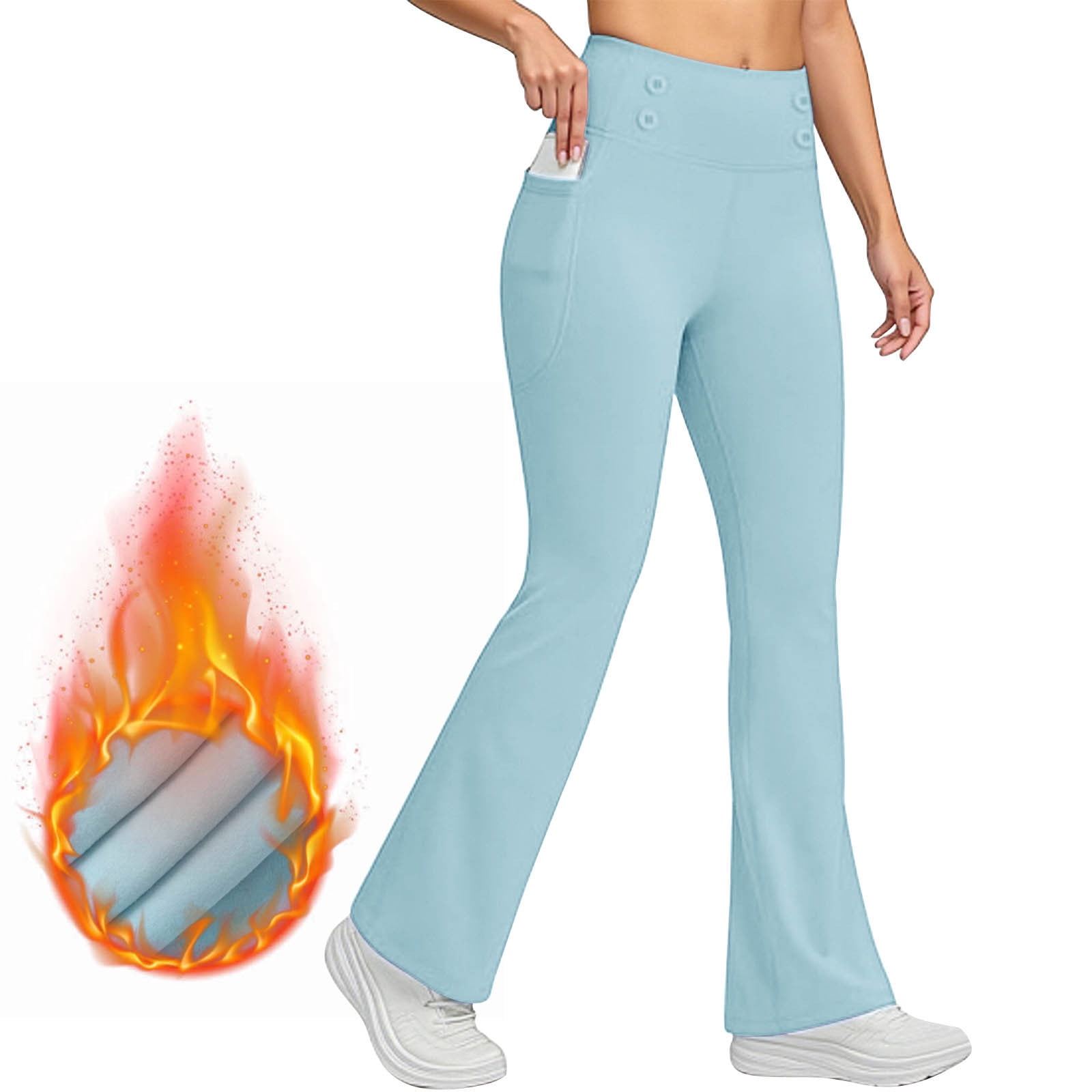 Cross Waist Side Pocket Leisure Sports Bell-bottom Pants Slim Fit Yoga Pants Women main image 1