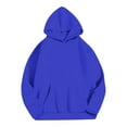 thumbnail image 1 of APEXFWDT Women’s Fleece Hoodie Sweatshirt Long Sleeve Sweatshirt with Pockets & Hood for Warmth & Casual Wear,L,Blue, 1 of 3