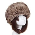 thumbnail image 1 of APEXFWDT Women's Fluffy Plush Hat for Winter Cossack Russian Style Warm Cap Ladies Classy Russian Hat for Women, 1 of 3