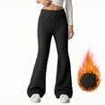 thumbnail image 1 of APEXFWDT Women's Fuzzy Lounge Pants Bell Bottom Pajama Pants Warm Elastic Waist Flare Trousers for Winter Indoor Relaxing & Neighborhood Walks,M,Black, 1 of 7