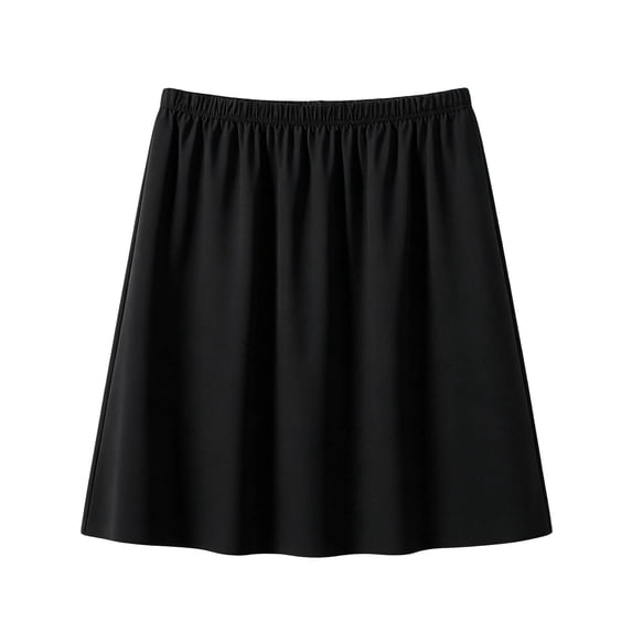 APEXFWDT Women's Half Slip Skirt Elastic Waist A Line Underskirt Short Slip for Under Dresses Skirts and Everyday Layering