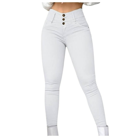 APEXFWDT Women's Jeggings Tights High Waist Stretch Skinny Pants for Women Business Casual Pull On Slimming Leggings Pants with Pockets