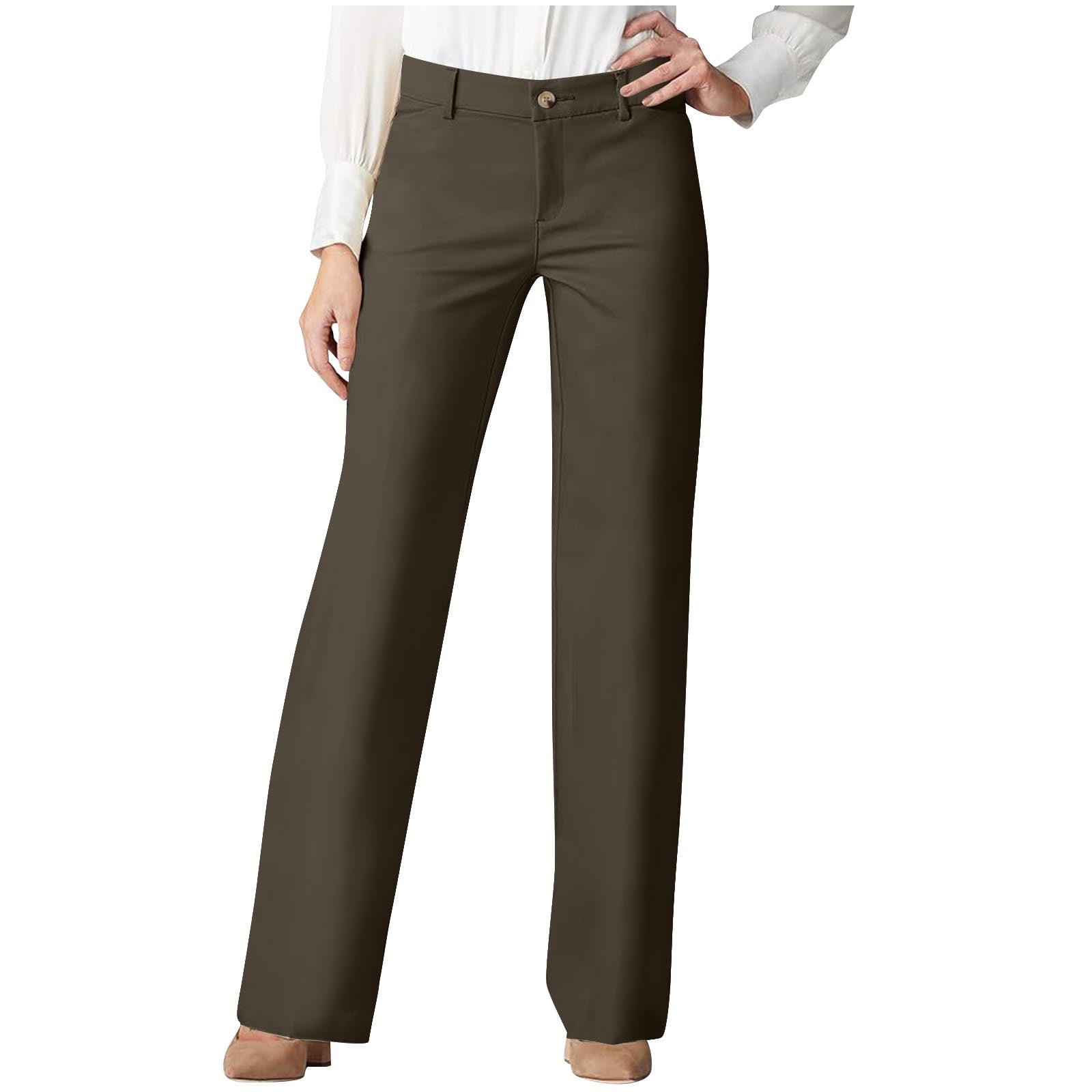 Women White Office Pants main image 1