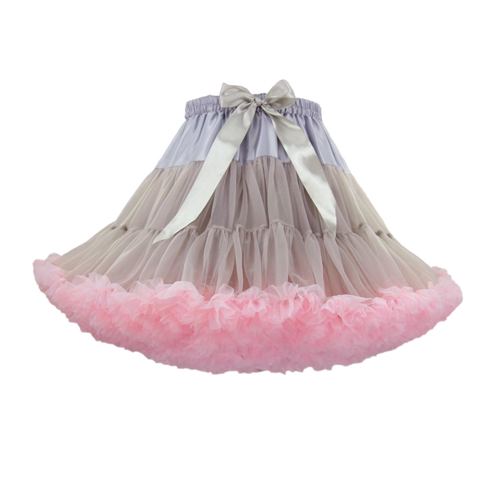 Cicano Chiffon petticoat voor dames, in lengte verstelbaar, puffy tutu