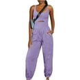 thumbnail image 1 of APEXFWDT Women's Tank Jumpsuit Summer Casual Sleeveless Rompers Jumpsuits with Pockets One Piece Outfit Active Workout Lounge Jumpsuits, 1 of 5