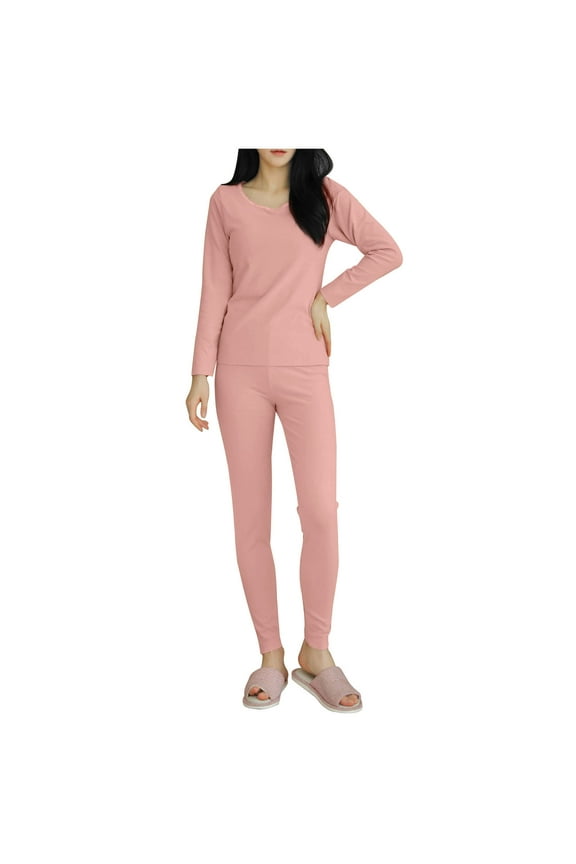 Women's Thermal Underwear Sets Long Johns Base Layer Lightweight Thermals 2 Pieces Set for Women Pajama Set for Cold Weather