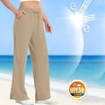 thumbnail image 1 of Women's UPF 50+ Sun Protection Lightweight Wide Leg Pants Casual Travel Hiking Summer Outdoor Pants, 1 of 6